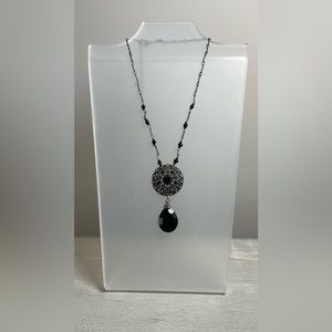 Black and silver necklace